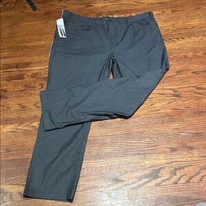 REACTION KENNETH COLE Grey / Black Dress Pants - Classic Straight Fit SIZE 42x32